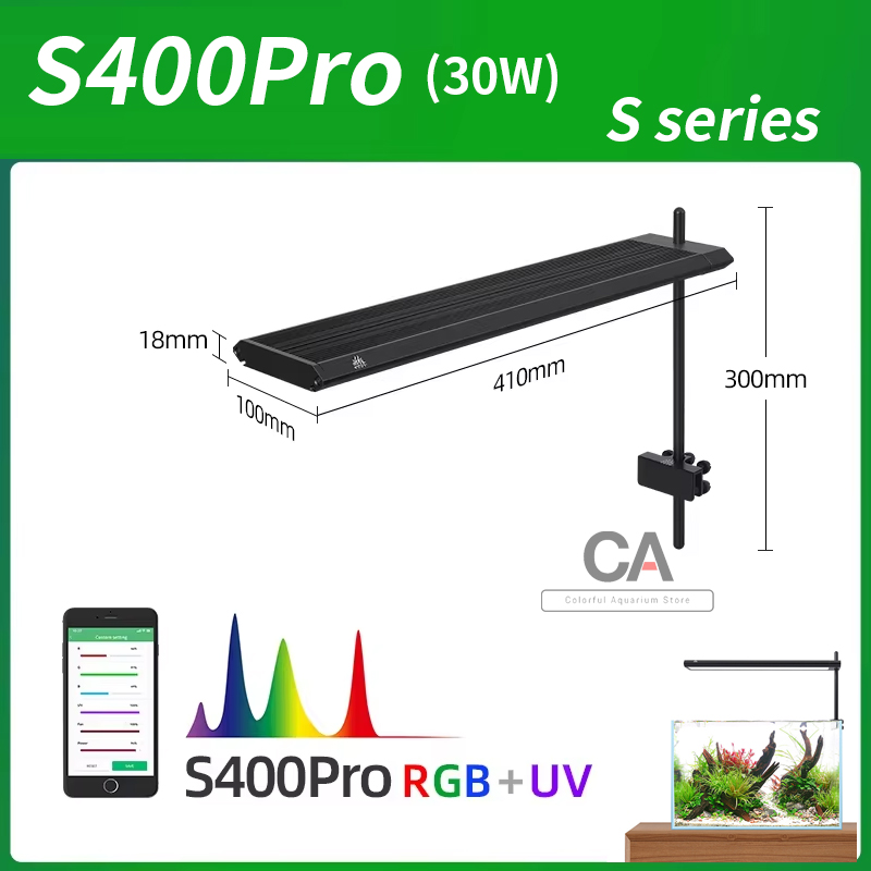 Aquarium Planted Tank Substrate - WEEK AQUA S Series RGB+UV Volspectrum