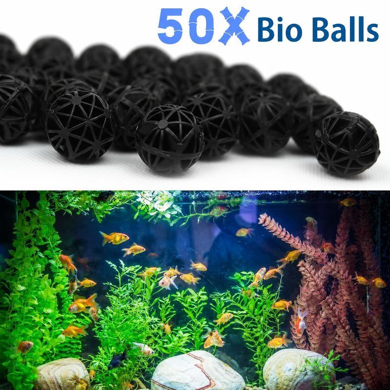 Planted Aquarium Fertilizer - 50 stuks 16mm bio-ballen aquarium filtermedia