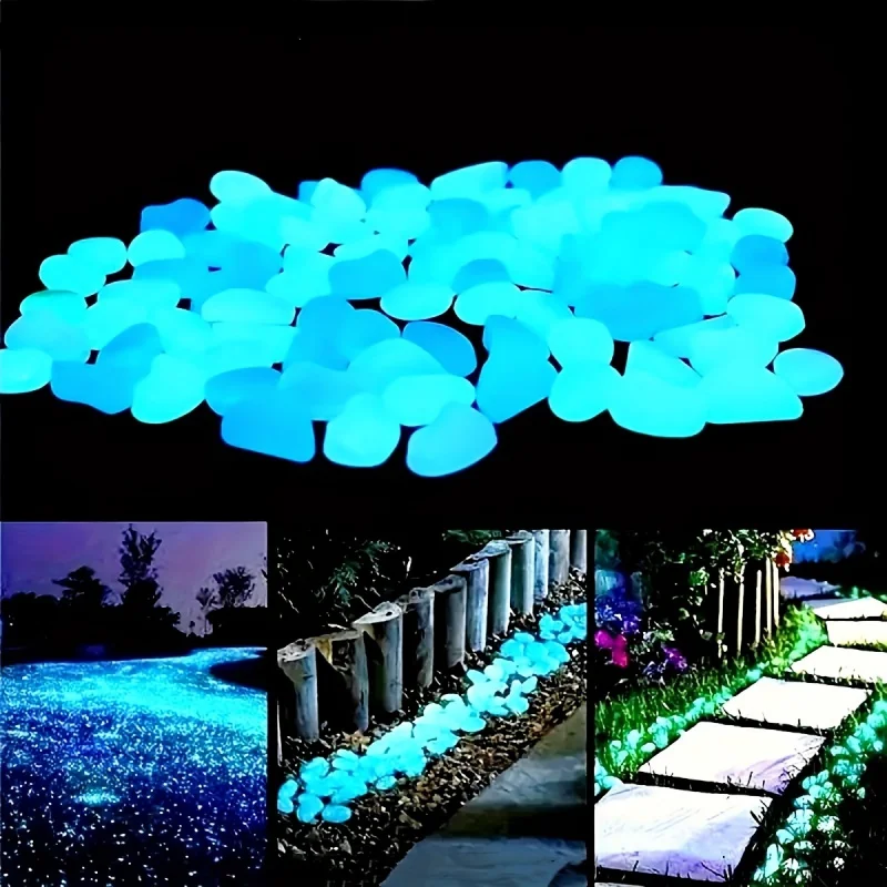 Aquarium Planted Plants - 100 stuks lichtgevende harsstenen, die in