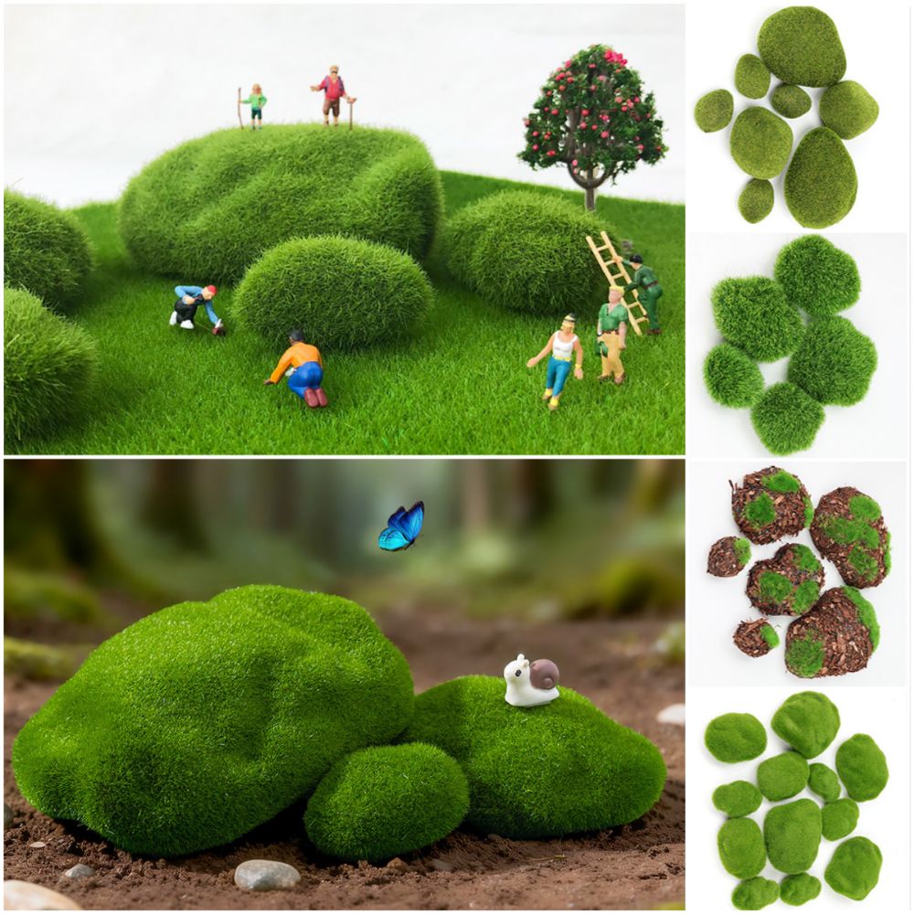 2/4/6/10PCS Groene Kunstmatige - Planted Aquarium With Rocks recensie en prijs