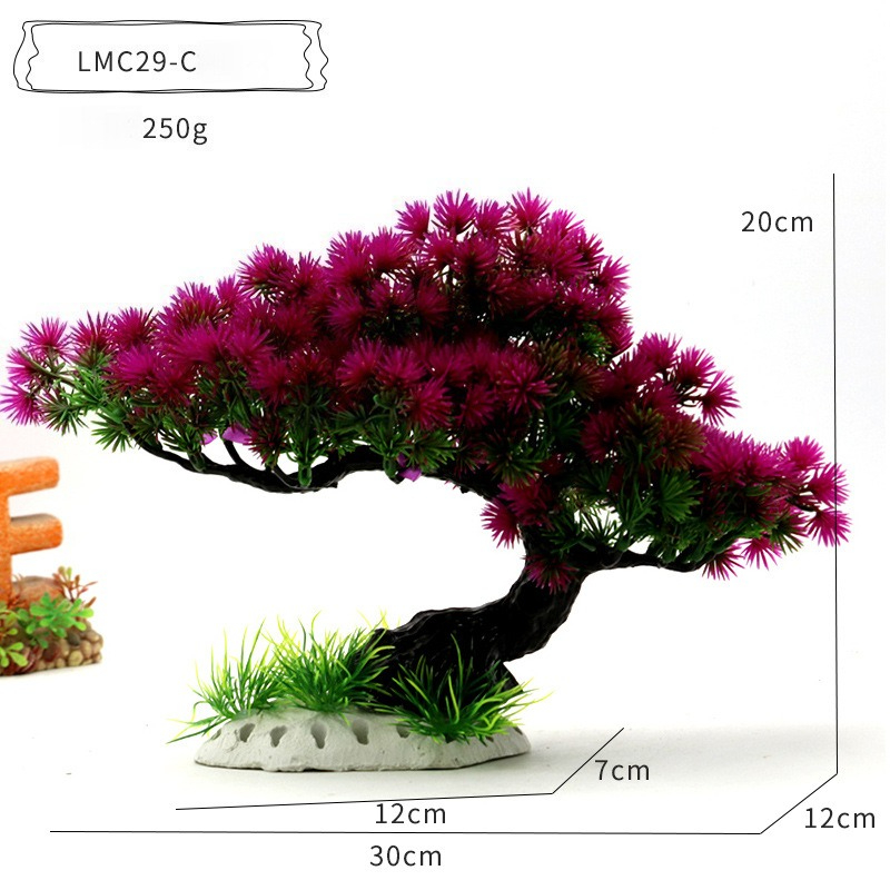 Plastic waterplanten Aquariumo - Planted Aquarium With Rocks recensie en prijs