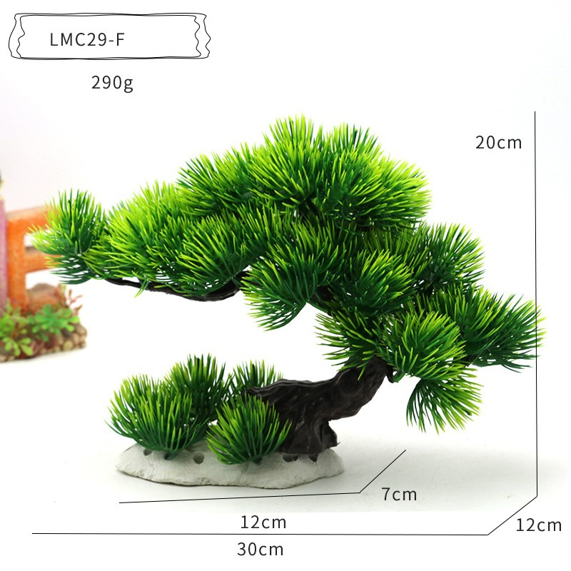 Plastic waterplanten Aquariumo - Planted Aquarium With Rocks recensie en prijs