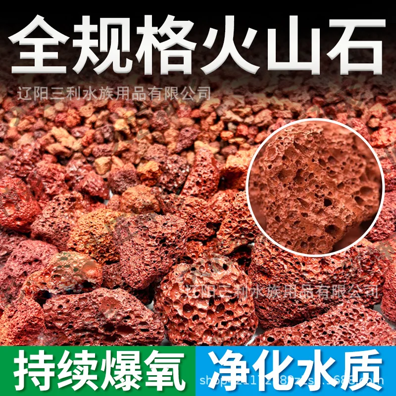 Natuurlijk, poreus, rood lavas - Planted Aquarium With Rocks recensie en prijs