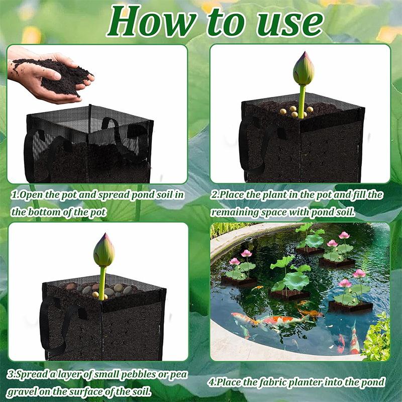 4 stuks zwarte gaas vijverplan - Aquarium Planted Plants recensie en prijs