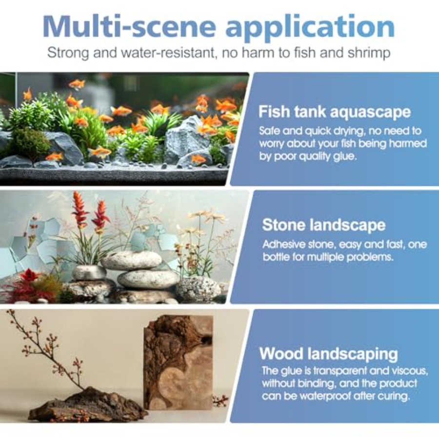 Aquariumlijm, Super Reef Glue, - Planted Aquarium With Rocks recensie en prijs