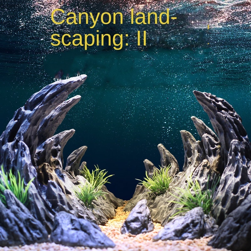 Aquarium Simulatie Steen Canyo - Planted Aquarium With Rocks recensie en prijs